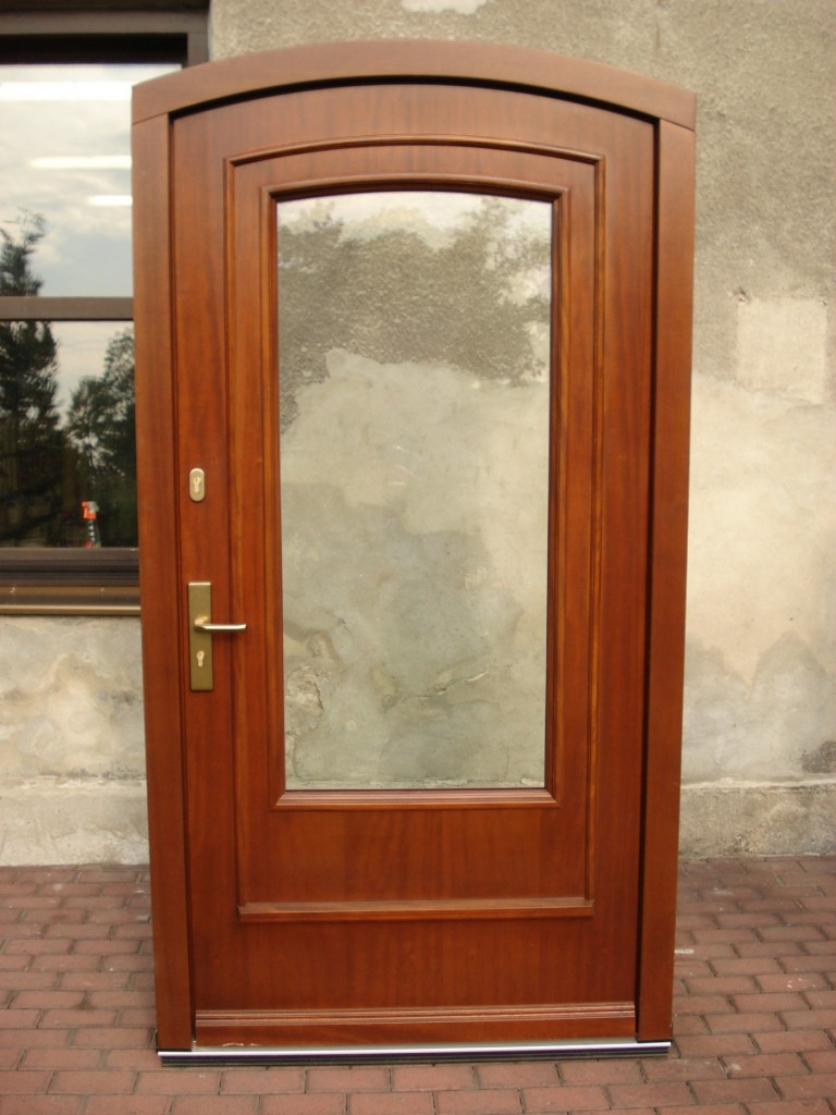 Exterior wooden doors