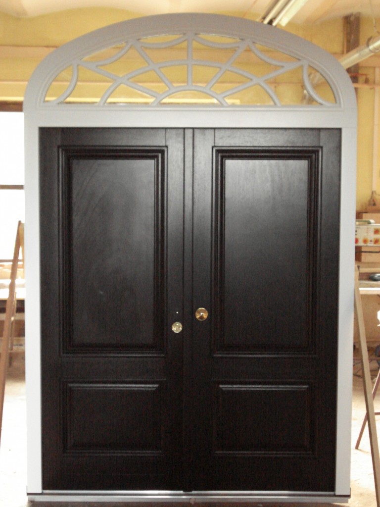 Exterior wooden doors